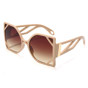 Luxury Vintage Oversized Square Hollow Sunglasses UV400