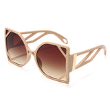 Luxury Vintage Oversized Square Hollow Sunglasses UV400