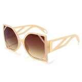 Luxury Vintage Oversized Square Hollow Sunglasses UV400