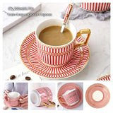 Europe Noble Bone China Coffee Cup Saucer Spoon Set