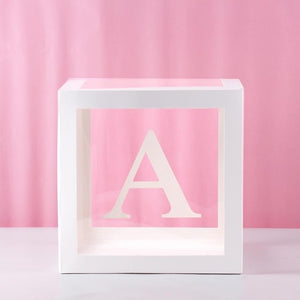 Alphabet Custom Transparent Balloon Box Party Decoration