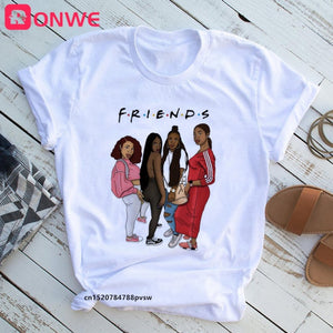 Black Queen Print T Shirt