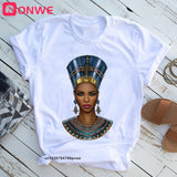 Black Queen Print T Shirt
