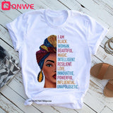 Black Queen Print T Shirt