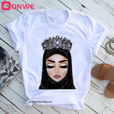 Black Queen Print T Shirt