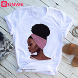Black Queen Print T Shirt