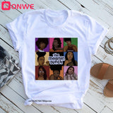 Black Queen Print T Shirt