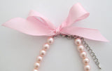 Pearl and Rhinestones with Flower Charm Pet Collar