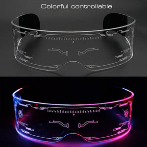 LED Luminous Vintage Punk Sunglasses