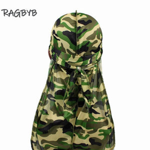 Camo Print Silk Durag