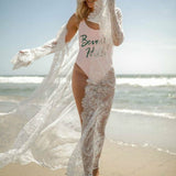 Boho Lace Kimono Cover Up
