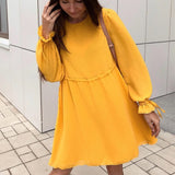 Casual Drawstring Loose Cute Mini Dress