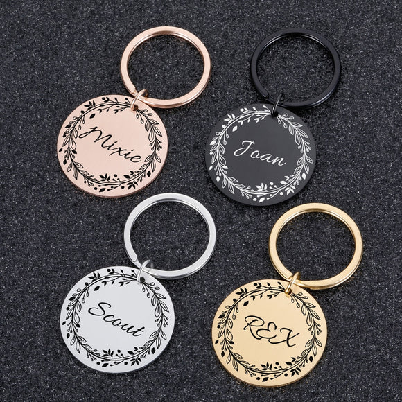 Personalized Dog Cat Pet ID Tags  Engraved Cat Puppy  Pet ID Name Number Address Collar Tag Pendant Pet Accessories