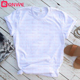 Women Casual Feather Print Fashion T-shirt