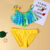 Girls Ruffle Two pieces Swimwear