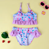 Girls Ruffle Two pieces Swimwear