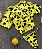 Women's Sports Short Sleeve T-shirt Bikini Swimwear