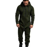 Men's Zipper Hoodie One-piece Garment Pajama Playsuit