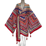 Boho Maxi Batwing Sleeve Robe
