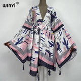 Boho Maxi Batwing Sleeve Robe