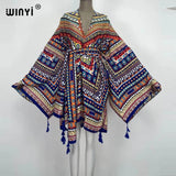 Boho Maxi Batwing Sleeve Robe