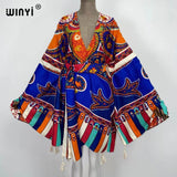 Boho Maxi Batwing Sleeve Robe