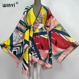 Boho Maxi Batwing Sleeve Robe