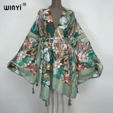 Boho Maxi Batwing Sleeve Robe