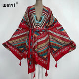 Boho Maxi Batwing Sleeve Robe