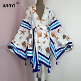 Boho Maxi Batwing Sleeve Robe