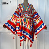 Boho Maxi Batwing Sleeve Robe