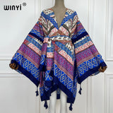 Boho Maxi Batwing Sleeve Robe