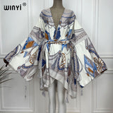 Boho Maxi Batwing Sleeve Robe