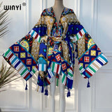 Boho Maxi Batwing Sleeve Robe