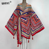 Boho Maxi Batwing Sleeve Robe