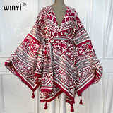 Boho Maxi Batwing Sleeve Robe