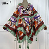 Boho Maxi Batwing Sleeve Robe