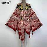 Boho Maxi Batwing Sleeve Robe