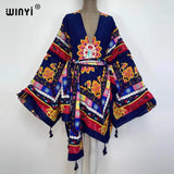 Boho Maxi Batwing Sleeve Robe
