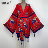 Boho Maxi Batwing Sleeve Robe