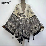 Boho Maxi Batwing Sleeve Robe