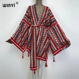 Boho Maxi Batwing Sleeve Robe