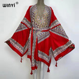 Boho Maxi Batwing Sleeve Robe