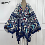 Boho Maxi Batwing Sleeve Robe