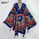 Boho Maxi Batwing Sleeve Robe