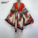 Boho Maxi Batwing Sleeve Robe